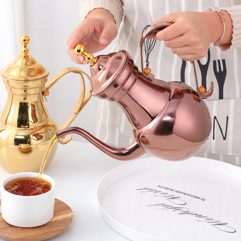 不銹鋼復古式茶壺